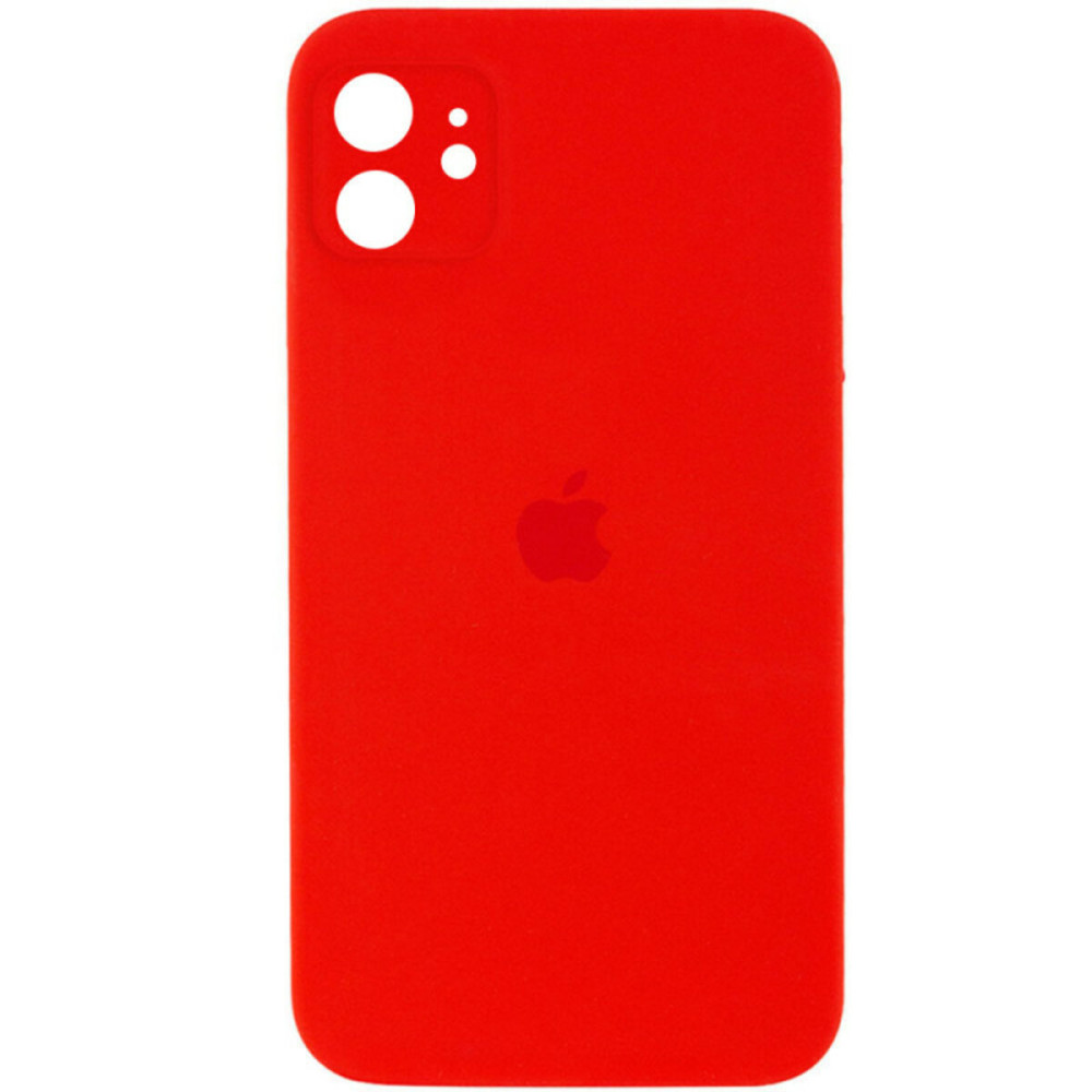 Чехол для смартфона Silicone Full Case AA Camera Protect для Apple iPhone 11 11, Красный (FullAAi11-11)