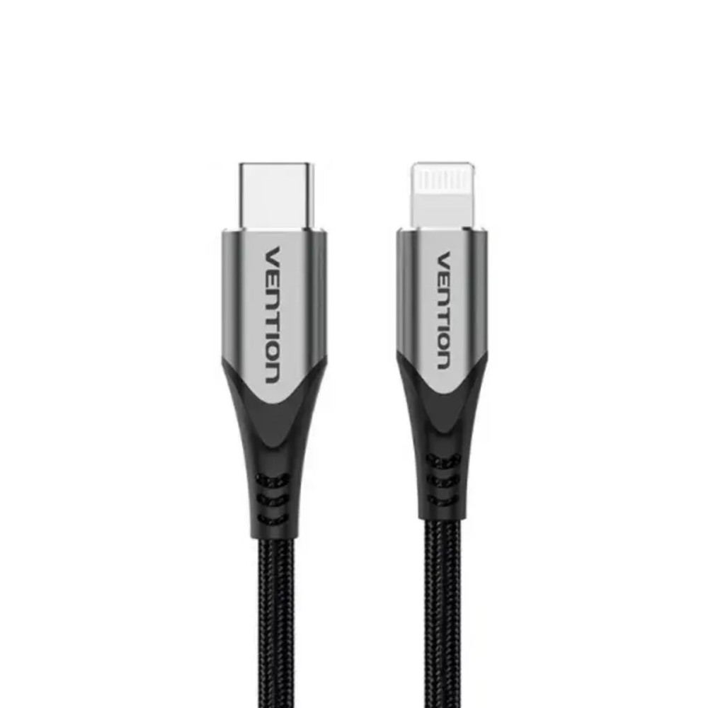 Кабель Vention USB 2.0 C на Lightning 1M Серый Алюминиевый сплав Type (TACHF) (TACHF)