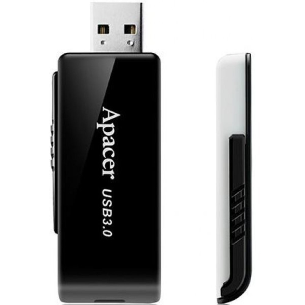 Flash Apacer USB 3.0 AH350 128Gb черный (AP128GAH350B-1)