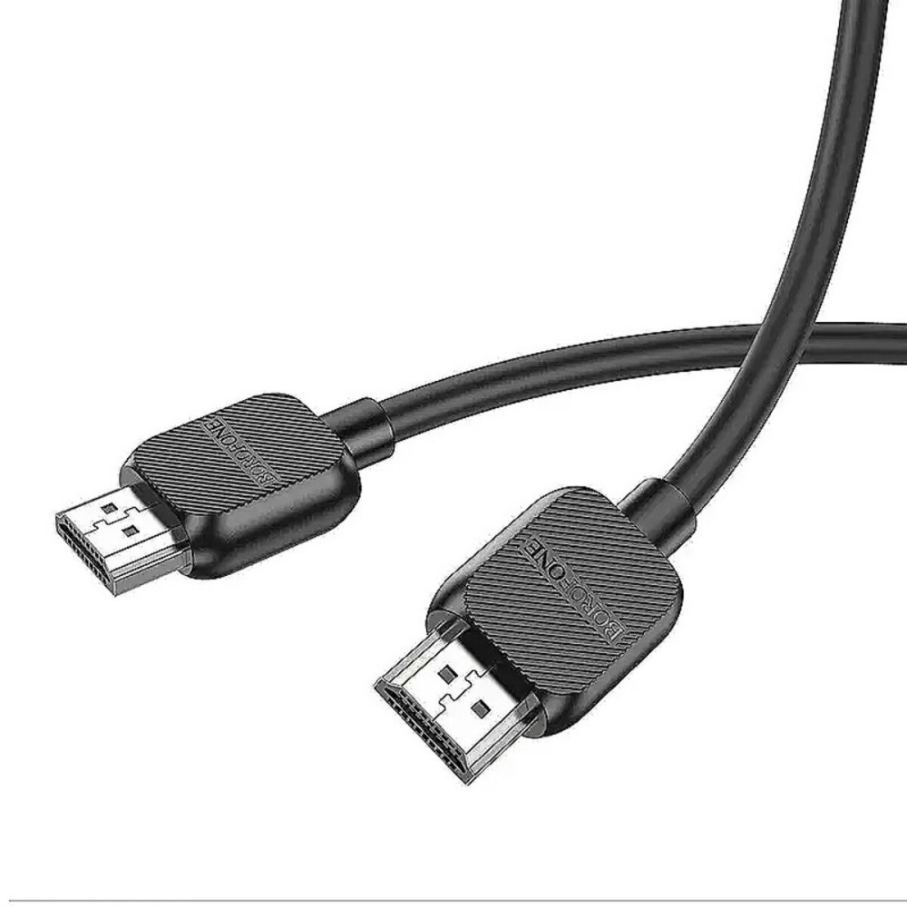 Кабель BOROFONE BUS02 Vivido HDTV 2.0 male-to-male 4K HD data cable(L=2M) Black (6941991105982)