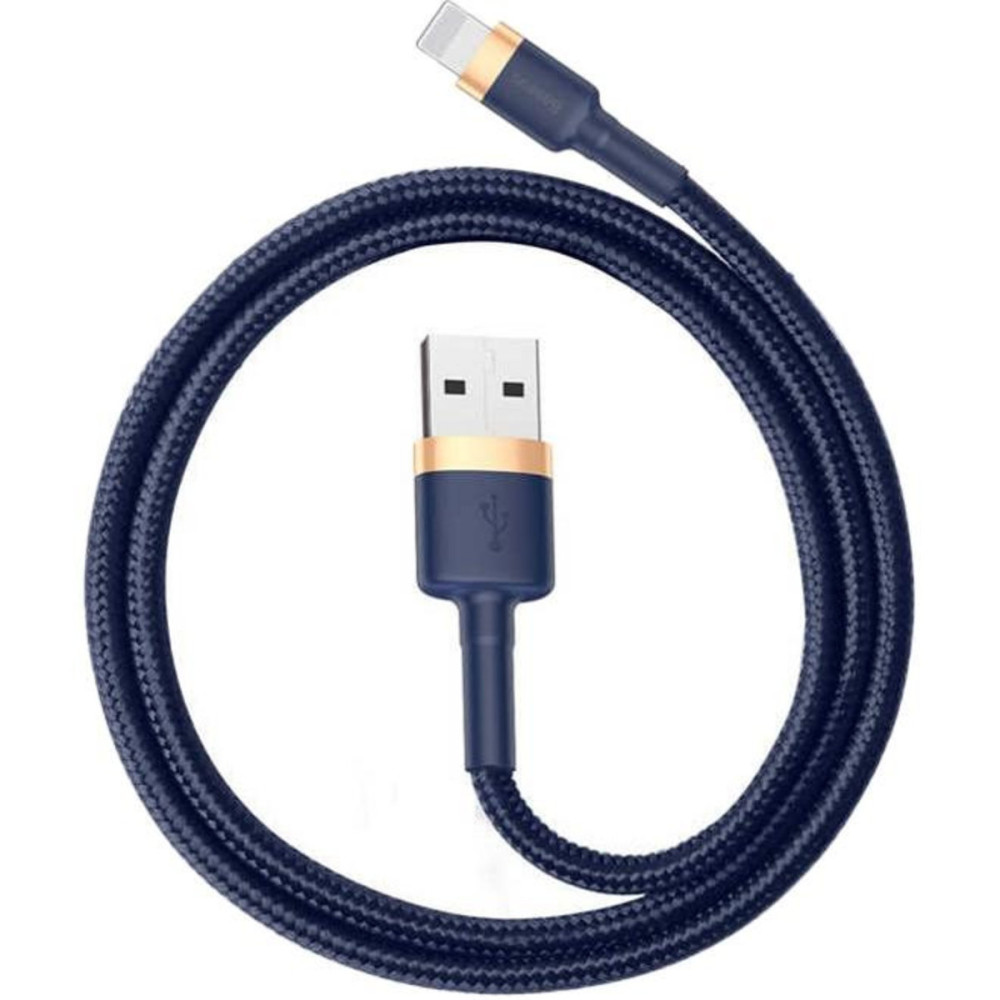 Кабель Baseus Cafule Cable USB для iP 1.5A 2м Золото+Синий (CALKLF-CV3)