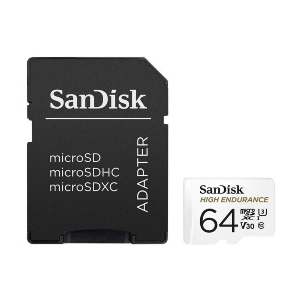 microSDXC (UHS-1 U3) SanDisk Max Endurance 64Gb класс 10 V30 (R100Mb/sW40Mb/s) (адаптерSD) (SDSQQVR-064G-GN6IA)