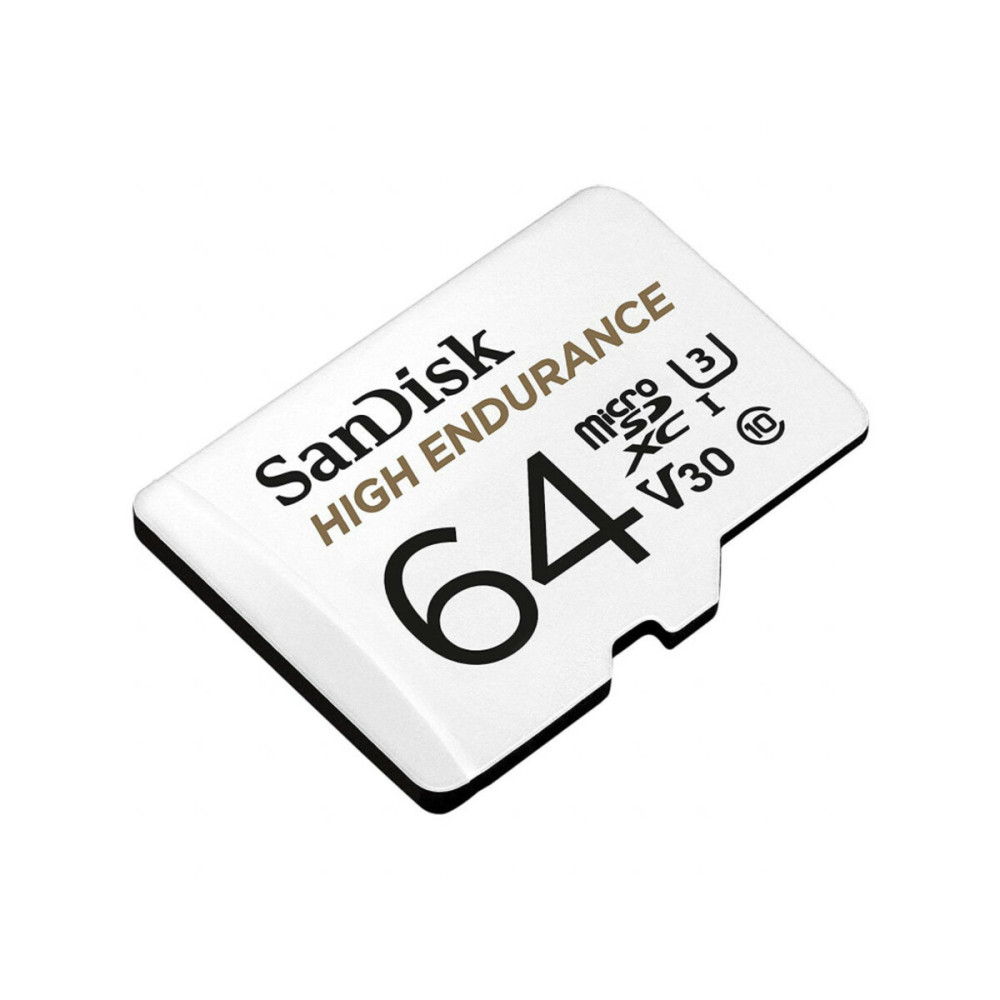 microSDXC (UHS-1 U3) SanDisk High Endurance 64Gb класс 10 V30 (100Mb/c) (адаптерSD) (SDSQQNR-064G-GN6IA)