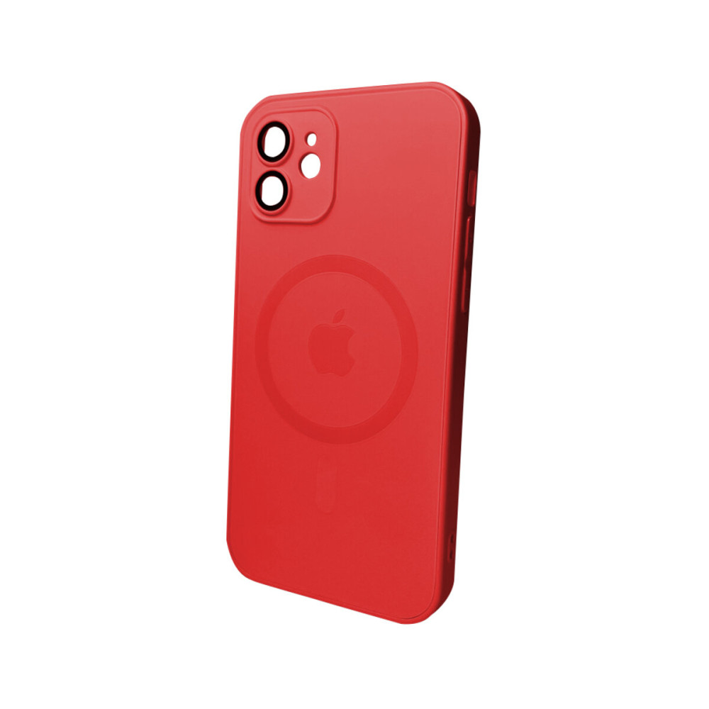 Чехол для смартфона AG Glass Matt Frame Color MagSafe Logo для Apple iPhone 11 Cola Red (AGMattFrameMGiP11Red)