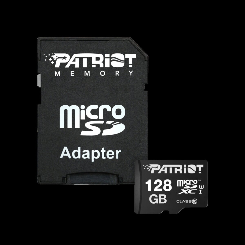 microSDXC (UHS-1) Patriot LX Series 128Gb класс 10 (адаптер SD) (PSF128GMCSDXC10)