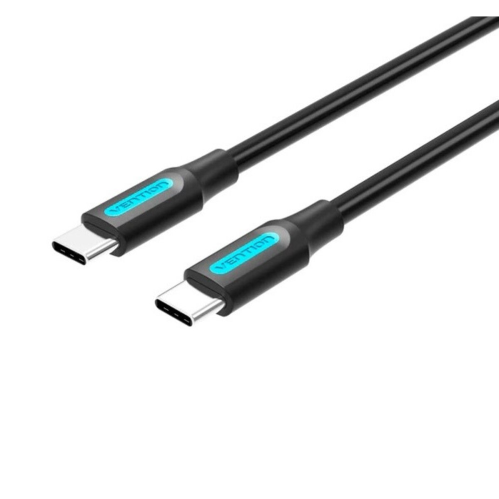 Кабель Vention USB 2.0 C Male to Male 1M черный PVC тип (COSBF) (COSBF)