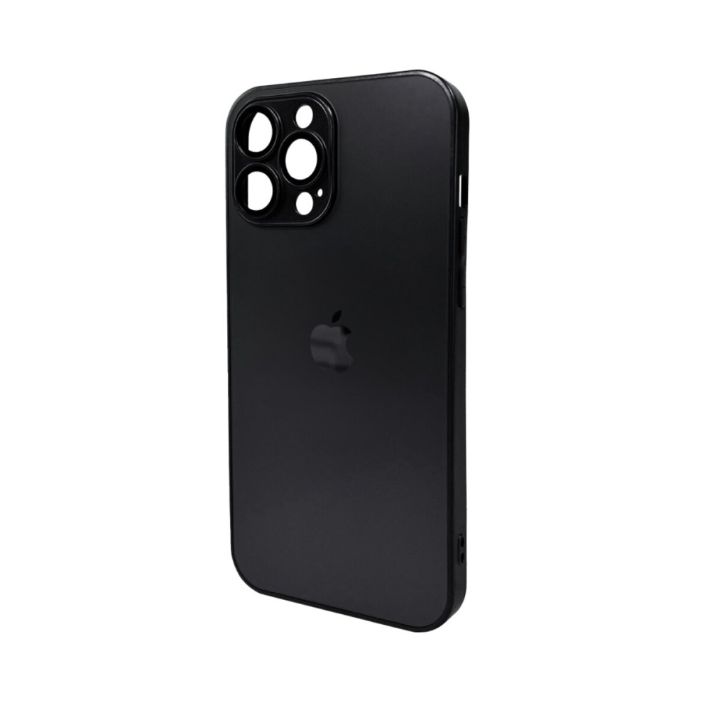 Чехол для смартфона AG Glass Matt Frame Color Logo для Apple iPhone 13 Pro Max Graphite Black (AGMattFrameiP13PMBlack)