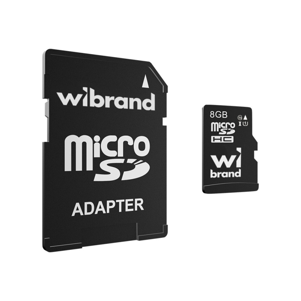 microSDHC Wibrand 8Gb класс 10 (адаптер SD) (WICDHC10/8GB-A)