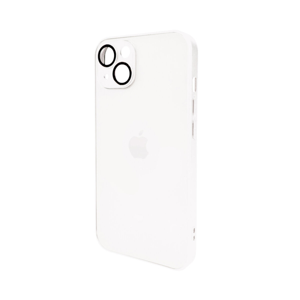 Чехол для смартфона AG Glass Matt Frame Color Logo для Apple iPhone 12 Перламутровый белый (AGMattFrameiP12White)