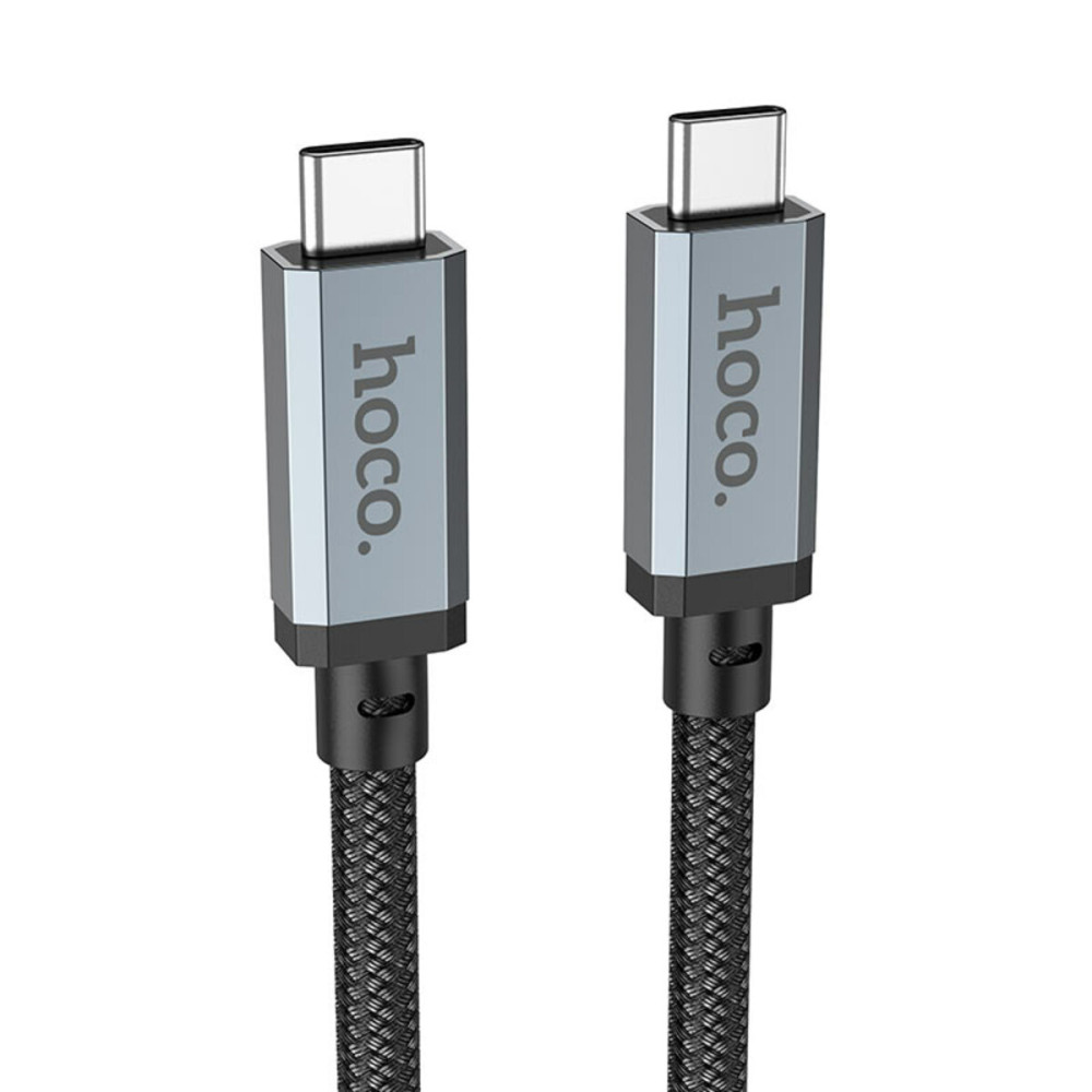 Кабель HOCO US05 USB4 100W HD высокоскоростной кабель передачи данных (L=1M) Черный (6931474777362)