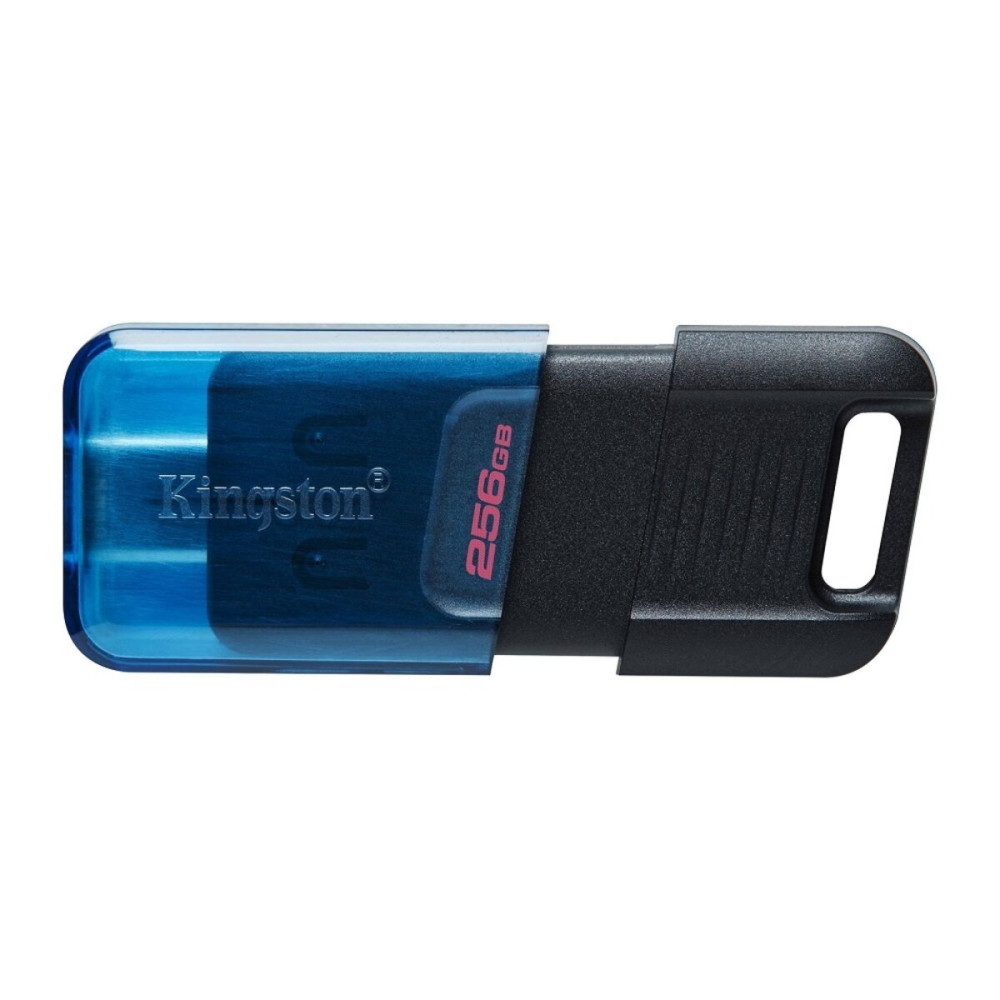 Flash Kingston USB 3.2 DT 80M 256GB Type-C черный/синий (DT80M/256GB)