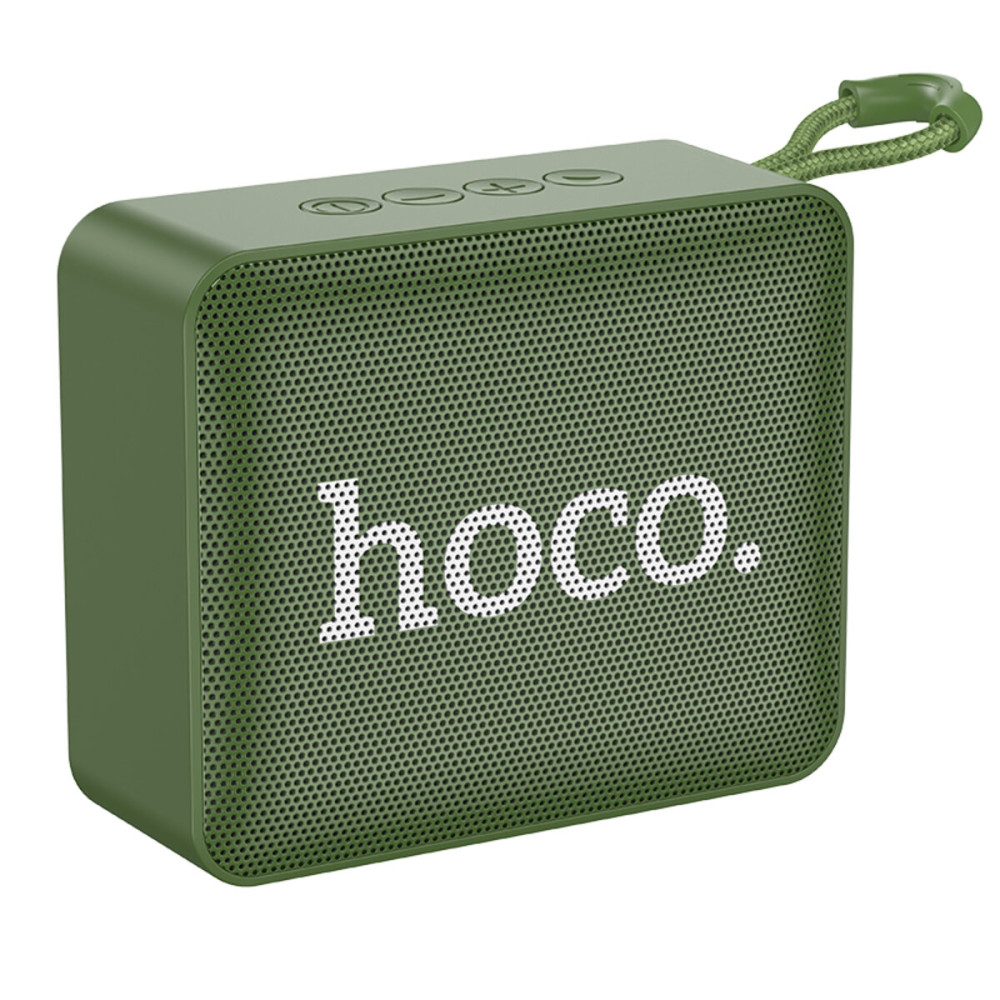 Портативная колонка HOCO BS51 Gold brick sports BT speaker Army Green (6931474780775)