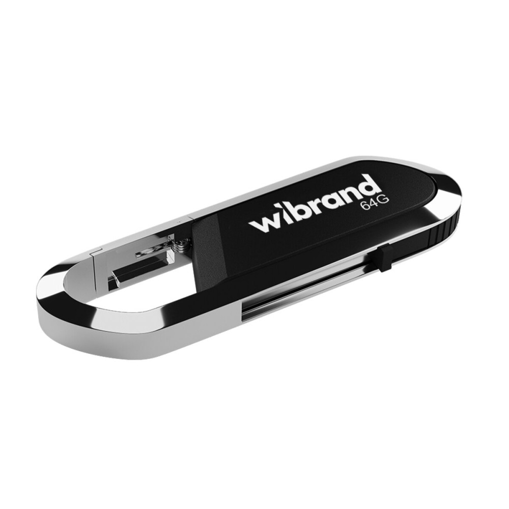 Flash Wibrand USB 2.0 Aligator 64Гб Черный (WI2.0/AL64U7B)