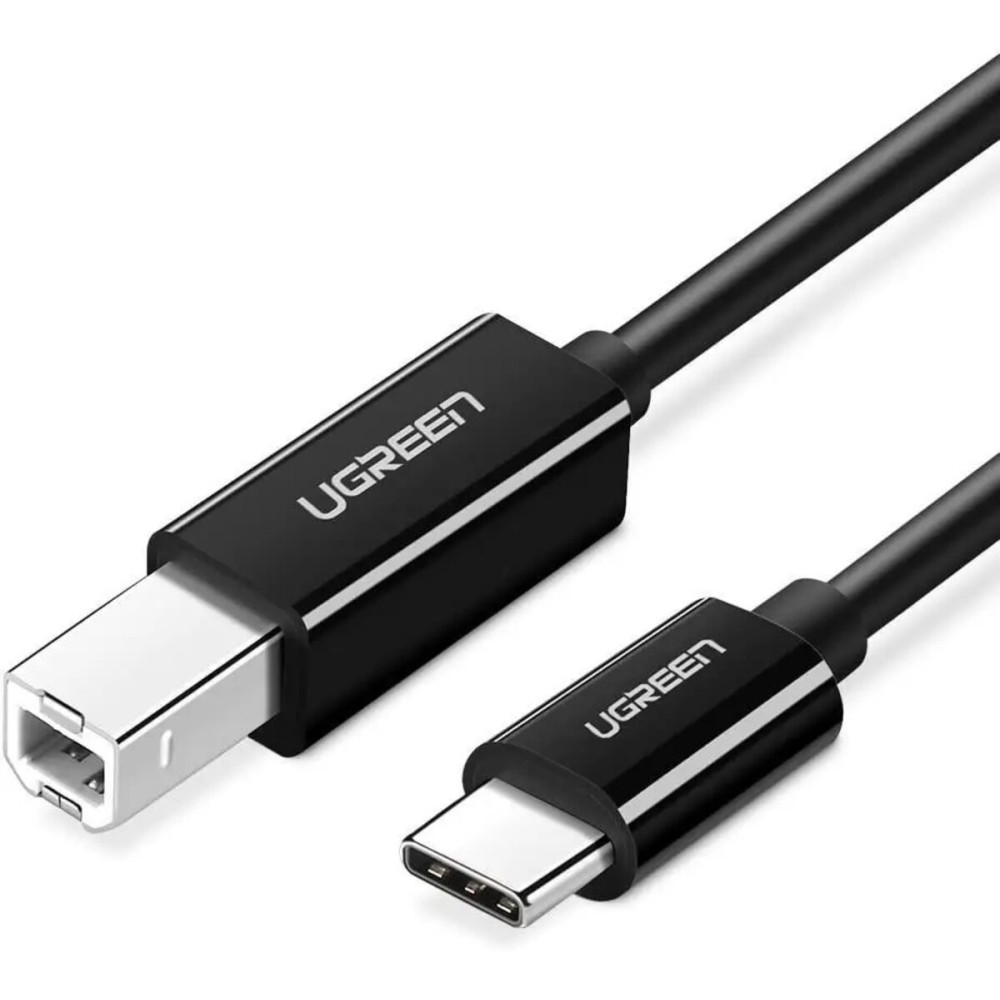 Кабель UGREEN US241 USB-C Male to USB-B 2.0 Male Printer Cable ABS Plastic Case 1m (чёрный)(UGR-80811) (UGR-80811)