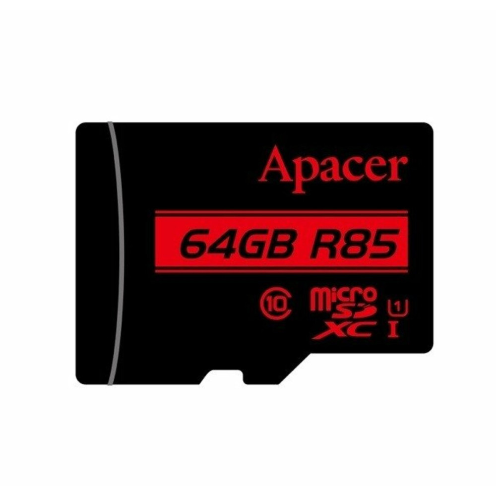 microSDXC (UHS-1) Apacer 64Gb класс 10 R85MB/с (AP64GMCSX10U5-RA)