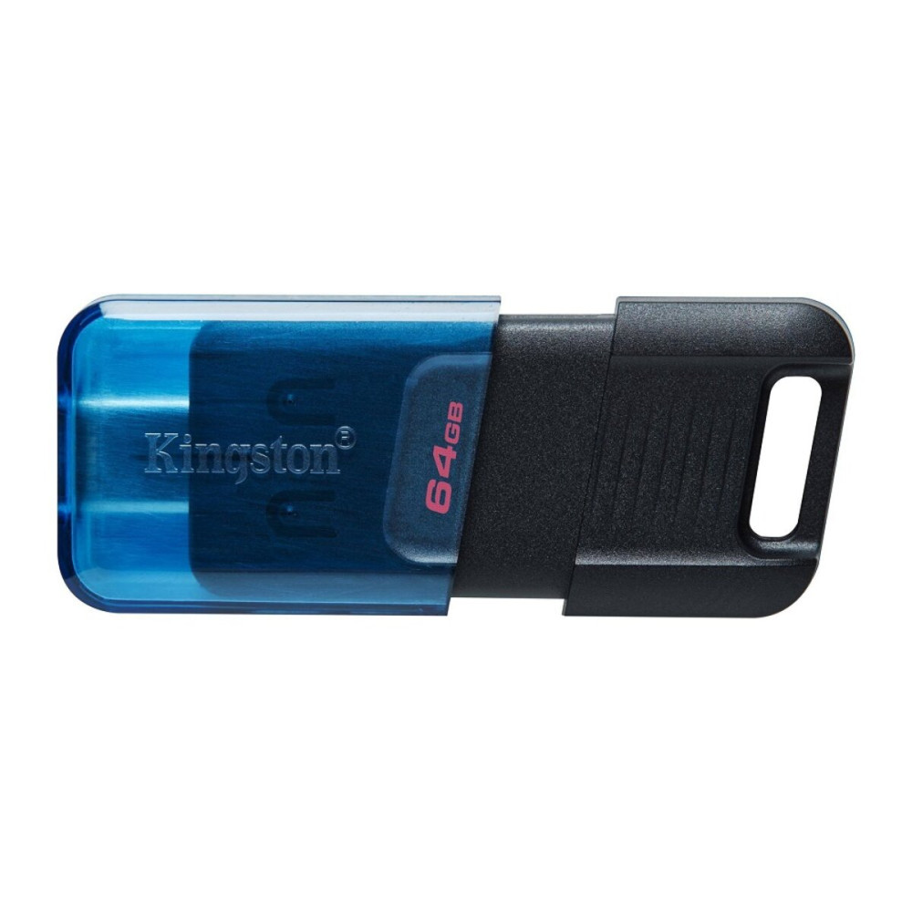 Flash Kingston USB 3.2 DT 80M 64GB Type-C Черный/Синий (DT80M/64GB)