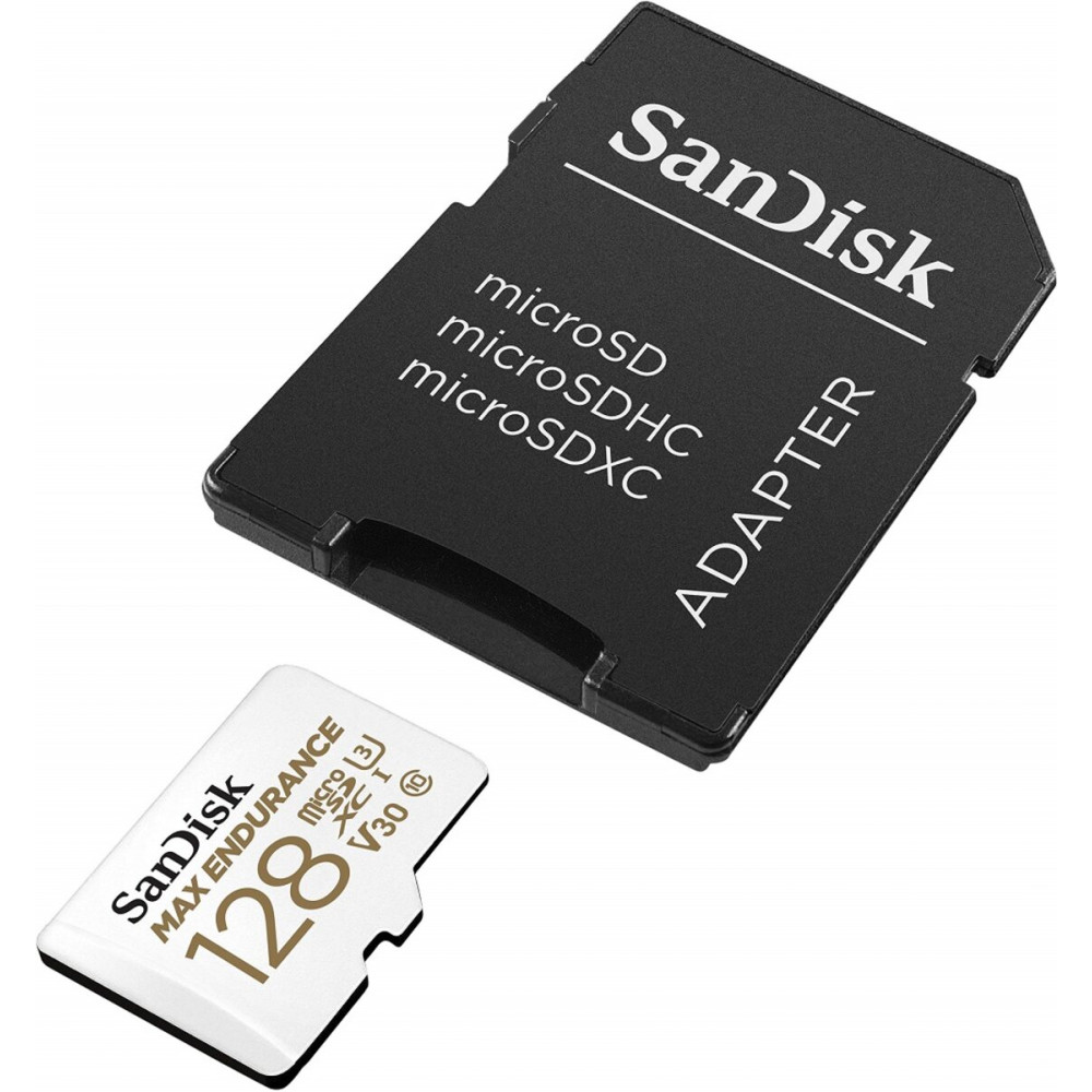 microSDXC (UHS-1 U3) SanDisk Max Endurance 128Gb класс 10 V30 (100Mb/с) (адаптер SD) (SDSQQVR-128G-GN6IA)