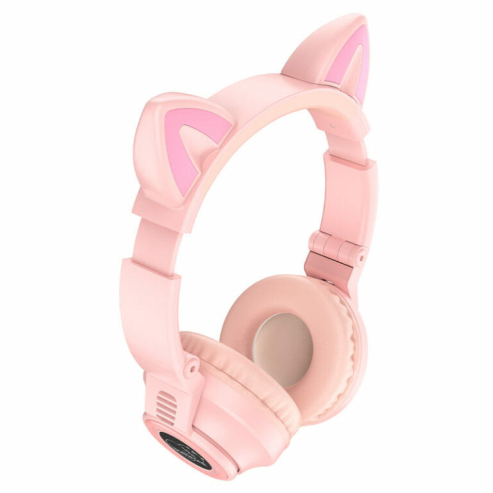 Наушники BOROFONE BO18 Cat ear BT headphonesPink (6974443384963)