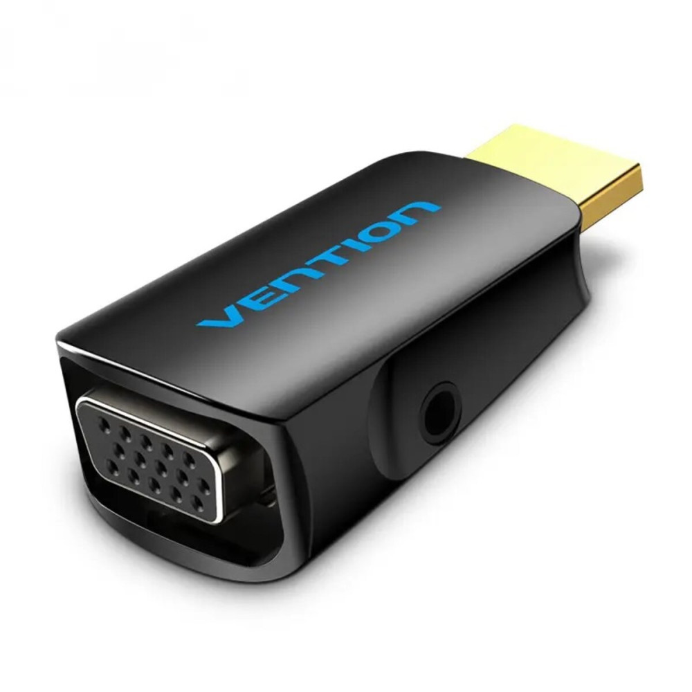 Переходник Vention HDMI на VGA конвертер 1080P с аудио 3,5 мм (AIDB0) (AIDB0)