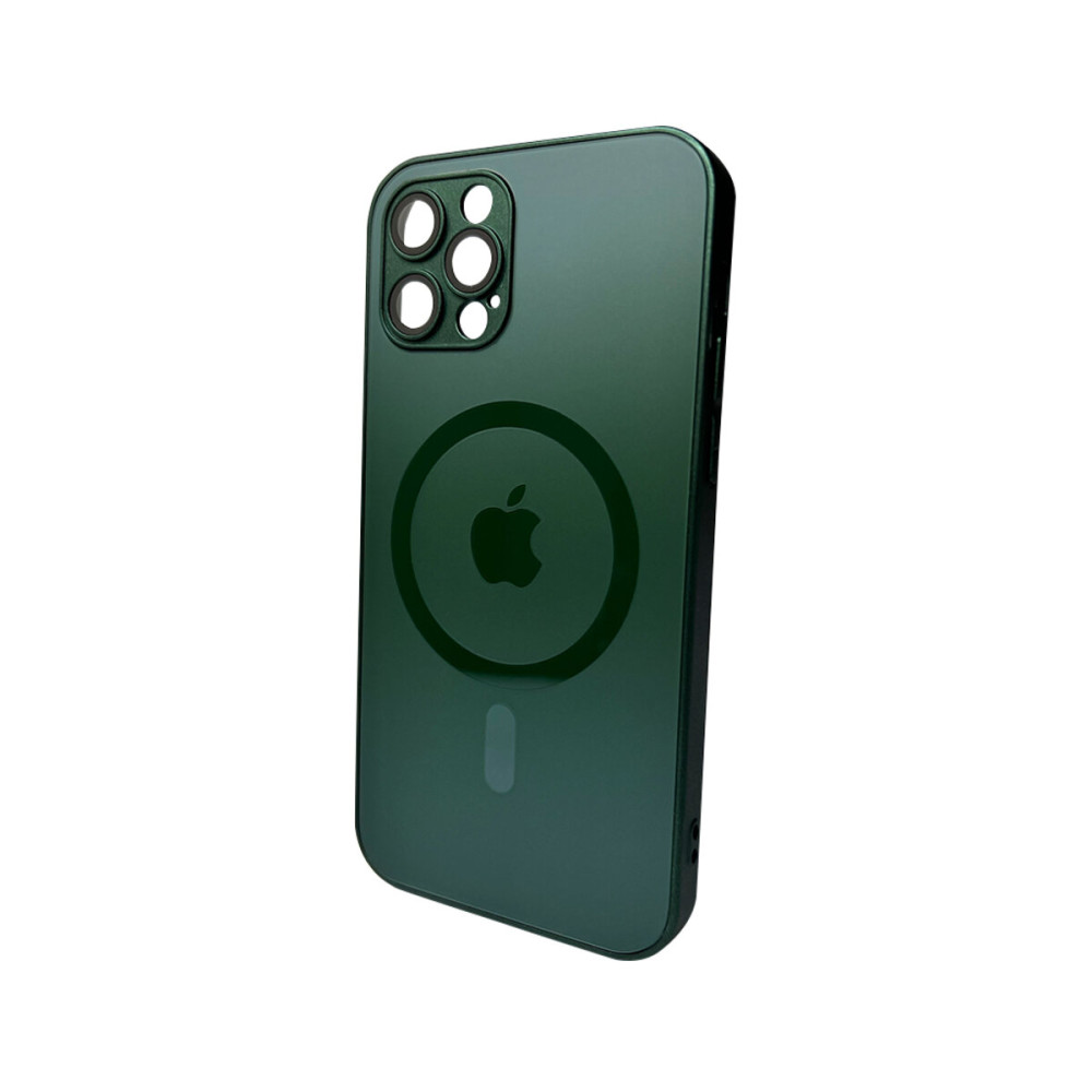 Чехол для смартфона AG Glass Matt Frame Color MagSafe Logo для Apple iPhone 12 Pro Cangling Green (AGMattFrameMGiP12PGreen)