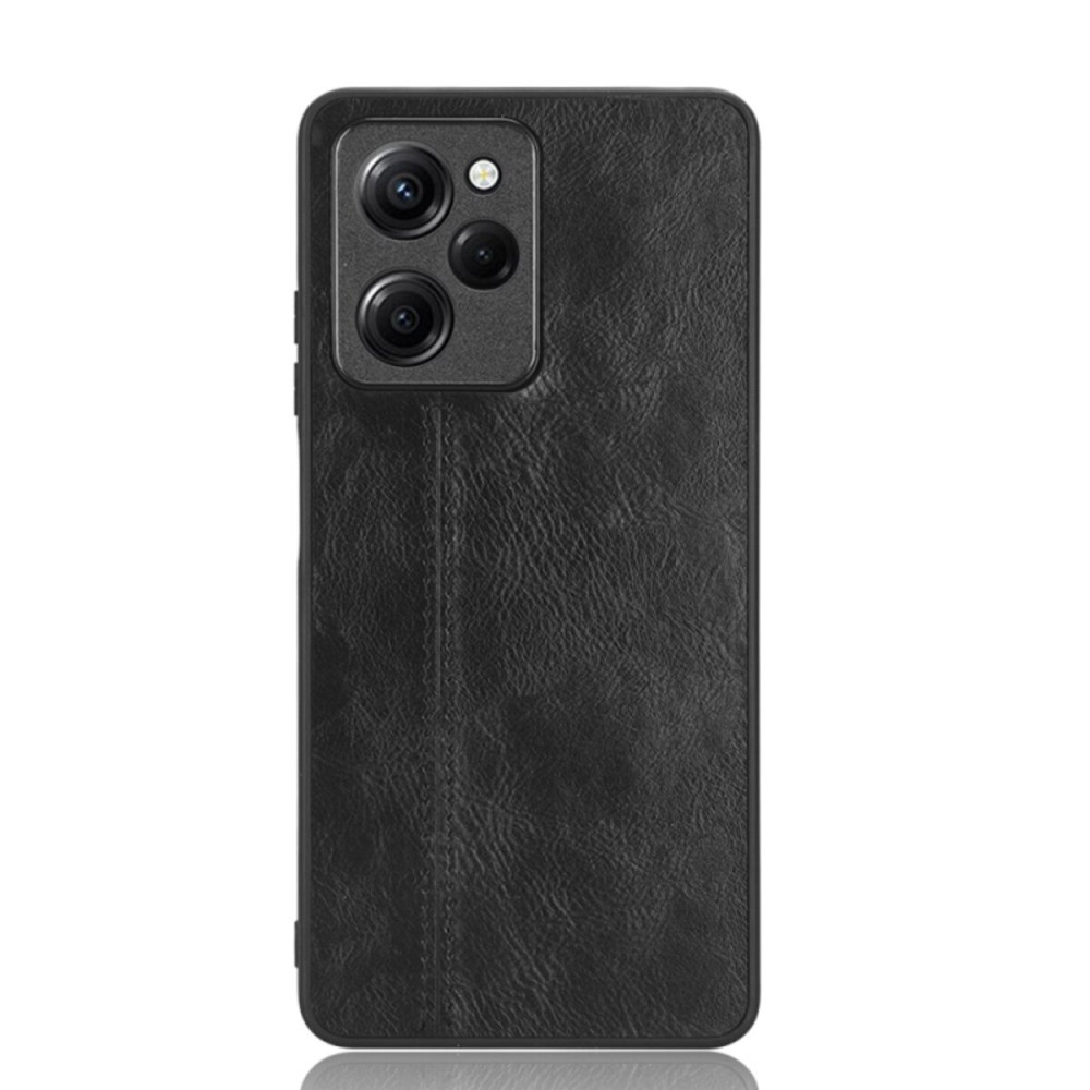 Чехол для смартфона Cosmiс Leather Case для Poco X5 Pro 5G Черный (CoLeathPocoX5pBlack)