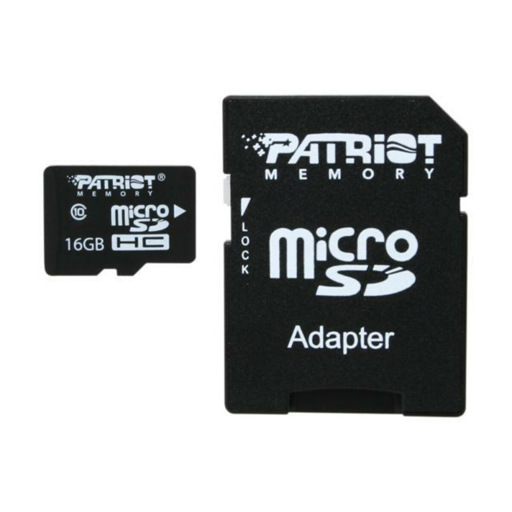 microSDHC (UHS-1) Patriot LX Series 16Gb класс 10 (адаптер SD) (PSF16GMCSDHC10)