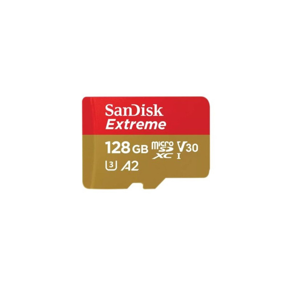 microSDXC (UHS-1 U3) SanDisk Extreme A2 128Gb класс 10 V30 (R190MB/s,W90MB/s) (адаптер SD) (SDSQXAA-128G-GN6MA)