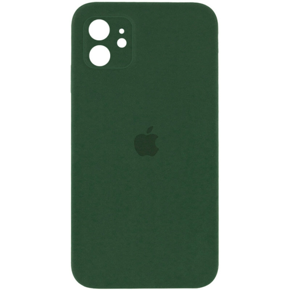 Чехол для смартфона Silicone Full Case AA Camera Protect для Apple iPhone 12 40, Atrovirens (FullAAi12-40)