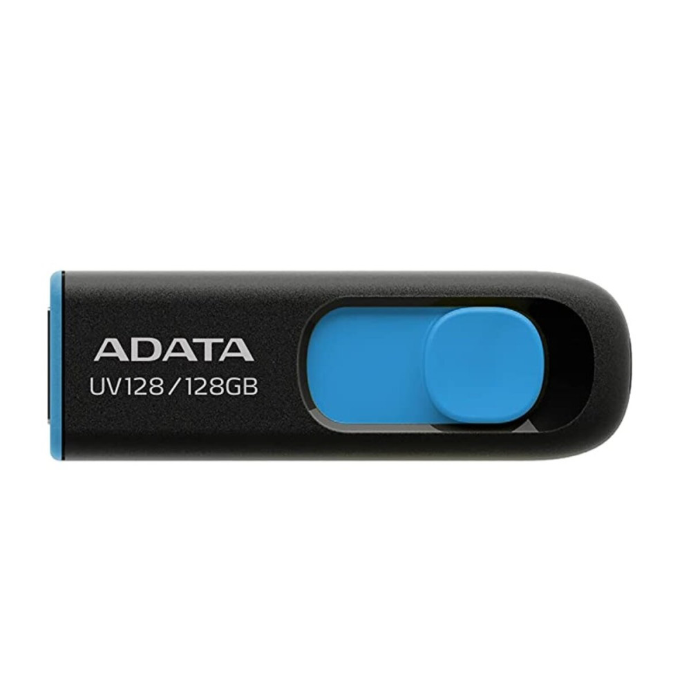 Flash A-DATA USB 3.2 UV 128 128Гб Черный/Синий (AUV128-128G-RBE)